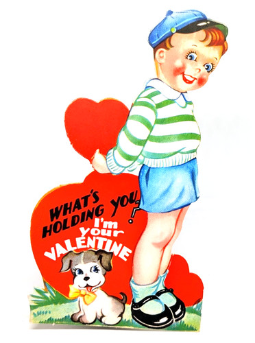 Vintage valentine little - little, boy