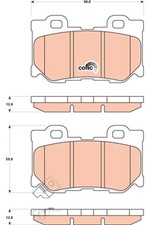 REAR BRAKE PAD SET DISC BRAKE