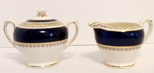 Crown ducal ware creamer and - crown,