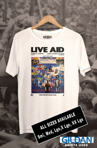Live aid wembley 1985 tee - live,