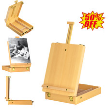 Wooden desktop easel Lightweight Large storage capacity Adjustable tilt angle