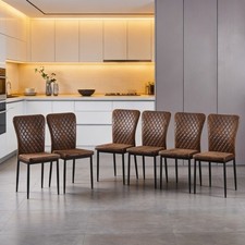 6pcs dining chairs padded - dining,