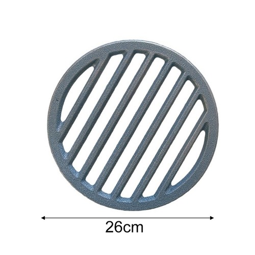 Round cast iron fire grate - fire, for
