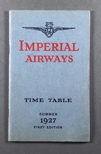 IMPERIAL AIRWAYS SUMMER 1927
