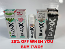 blanx toothpaste 75ml charcoal / whitening / stain / remover / gum