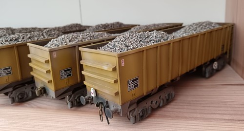 Gauge brass stone wagons - 0,