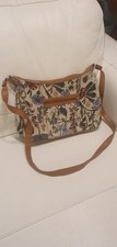 Signare Tapestry Crossbody Bag Small Shoulder Bag for Women with Floral Design