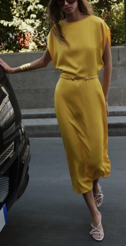 Zara womens dress - zara, yellow