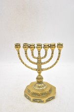 Vintage brass menorah - vintage,