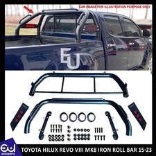 HEAVY DUTY BLACK IRON ROLL BAR