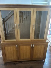 MARKS AND SPENCER SOLID WOODEN DISPLAY CABINET DRESSER