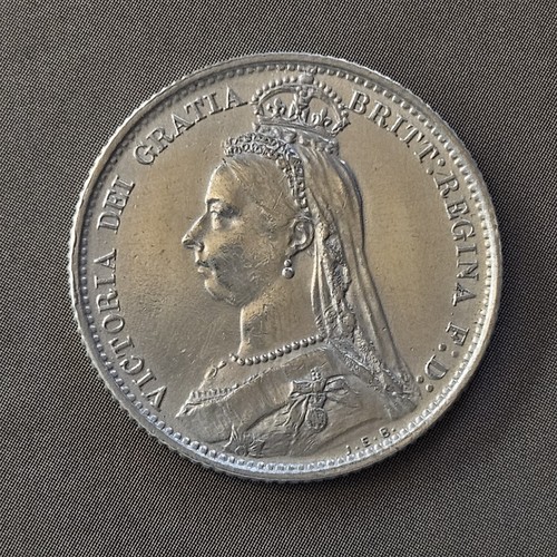 Sixpence 1887 queen victoria - 1887,