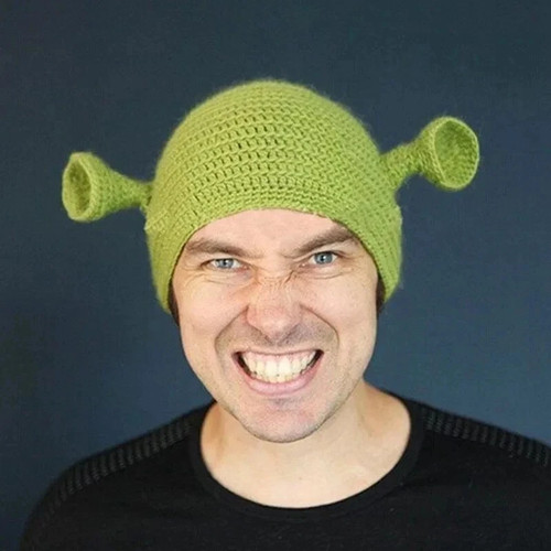Funny shrek balaclava knitted - shrek,