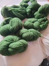 8 x 200g Green Merino Rovings Wingham Yarn Unused