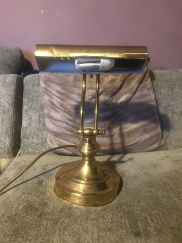 Antique bankers desk lamp - antique,