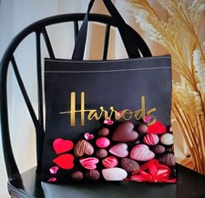 Harrods Print Chocolate's Tote Bag 35x40cm New
