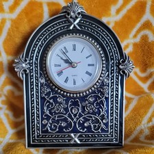 Quartz Clock – Blue Enamel