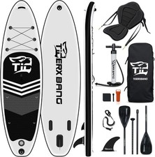 Inflatable Stand Up Paddle Board for Auction SUP Board w/Seat - BLACK