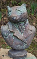 Badger Garden Ornament Bust stone statue original design Baron Bonaparte Badger©