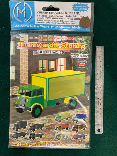 Cardboard model gauge - model,