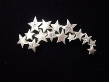 "JJ" Jonette Jewelry Silver Pewter 'Shooting STARS with Jewels' Pin