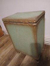 Lloyd Loom Green/Gold Linen