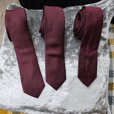 3 Maroon Primark Ties, All One