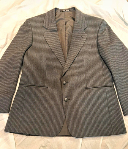 Dunn grey pinstripe wool - dunn,