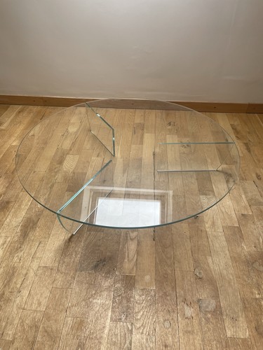 Glass coffee table round - coffee,