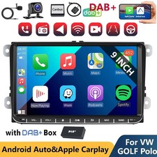 DAB+ Apple Carplay For VW GOLF Polo MK6 9" Car stereo Radio Android14 GPS Player