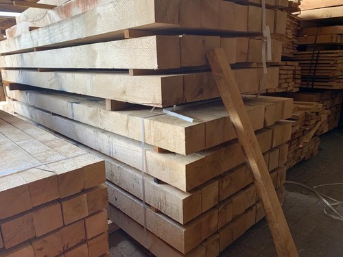 Green oak beams - oak,