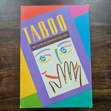 TABOO Vintage Board Game of Unspeakable Fun by MB Games 1990 - (12+)  ~ Complete