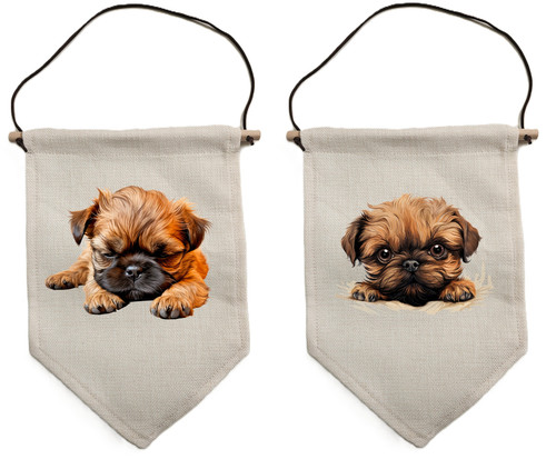 Brussels griffon pennant - brussels, flag
