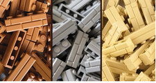 Lego x 4 masonry - 35,