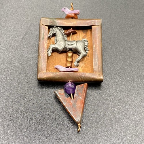 Vintage merry round horse - merry,