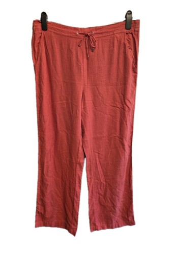 Peacocks size coral linen - peacocks, 18