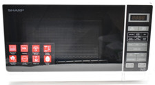 Sharp R272WM 20L 800W Solo Digital Microwave - White (Unused, Damaged)