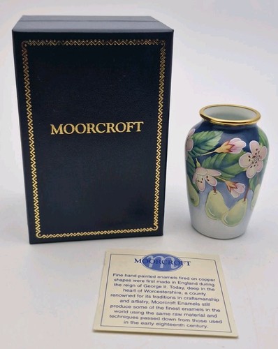 Fine boxed moorcroft enamels - moorcroft,