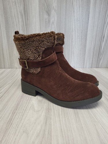 Rocket dog brown faux suede - brown,