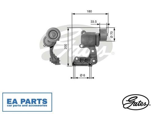 Tensioner pulley ribbed - tensioner, v-ribbed