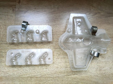 Pro Chocolate Double Mould 3D Airplane Pilot Rabbit Easter Santa Christmas 166a