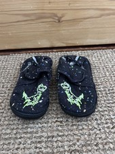 Next Boy's Dinosaur Slippers black Uk size 7 