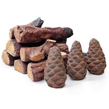 Gas Fireplace Logs 10pcs Small