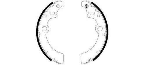 Rear brake shoe set fits - rear,
