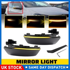 Dynamic LED Turn Signal Wing Mirror Indicator Light Fit VW Polo MK5 6R 6C 09-17