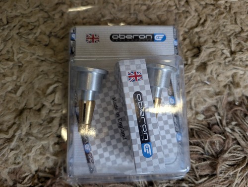Oberon silver bar end weights - oberon, bar-end