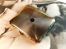 Stratton gold tone art deco