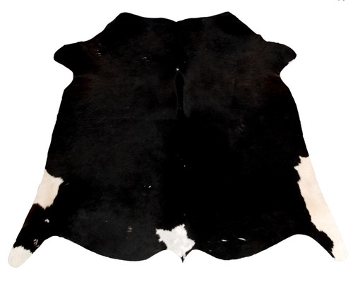 Black white cowhide - black,