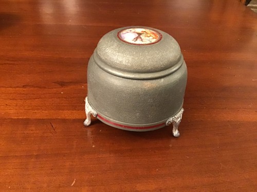 Vintage footed round - footed, music