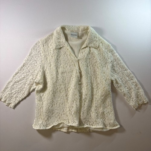 Eastex ivory floral lace - ivory,